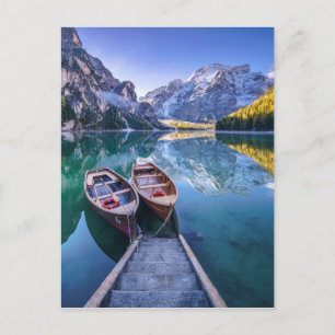 Carte Postale Lac Braies   Alpes Dolomites, Italie