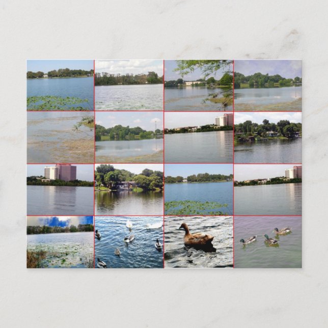 Carte postale Lac Collage (Devant)