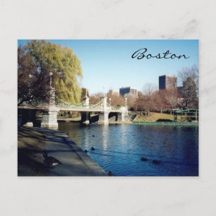 Carte Postale lac commun de boston