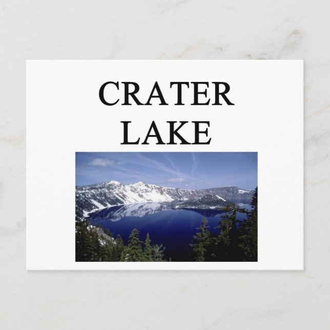 Carte Postale lac crater (Devant)