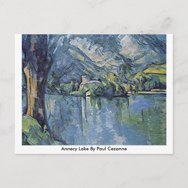 Carte Postale Lac D'Annecy Par Paul Cezanne (Devant)