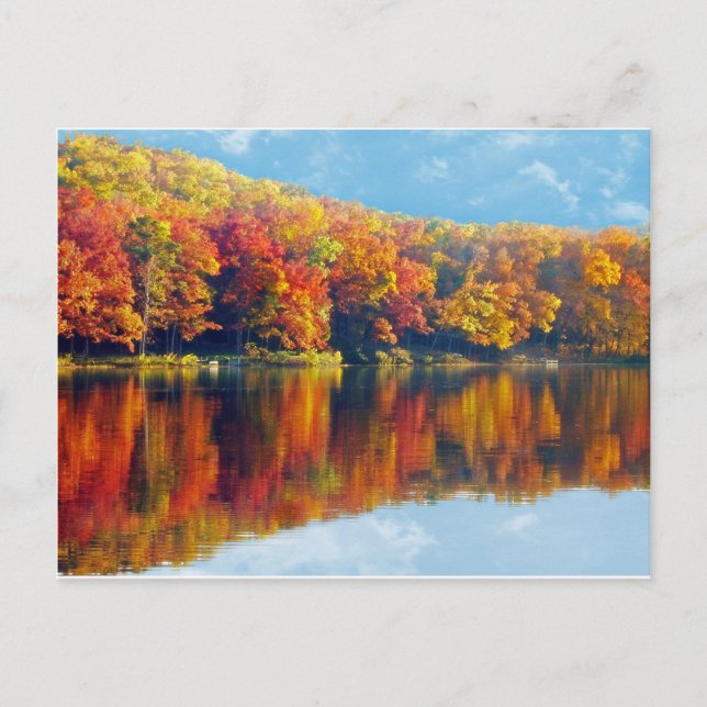 Carte Postale Lac d'automne (Devant)