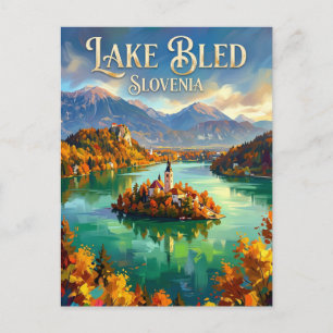 Carte Postale Lac de Bled Slovénie