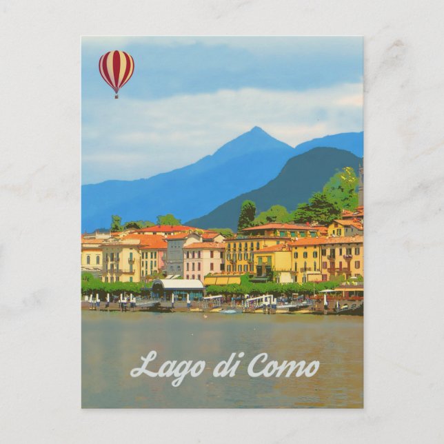 Carte Postale Lac de Côme, Italie (Devant)