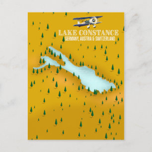 Carte Postale Lac de Constance Allemagne, Autriche et Suisse