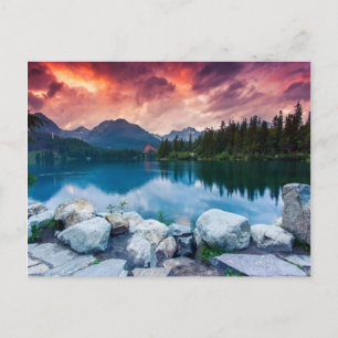 Carte Postale Lac de montagne dans le Parc National High Tatra 2