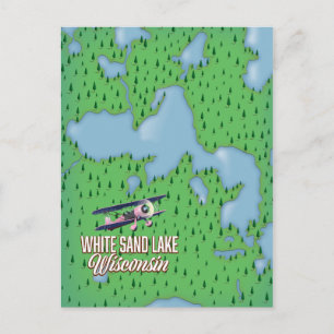 Carte Postale Lac de sable blanc Wisconsin
