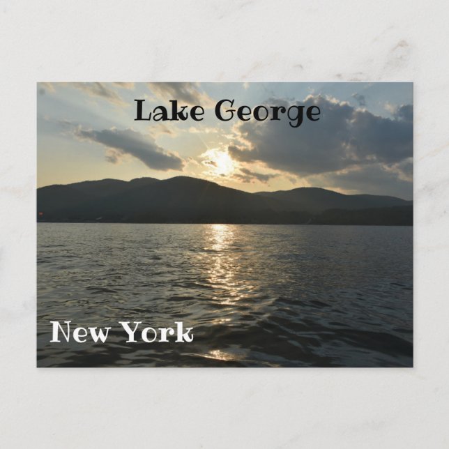Carte Postale Lac George (Devant)