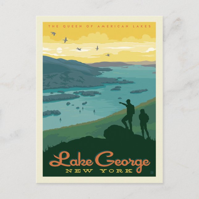 Carte Postale Lac George, New York (Devant)