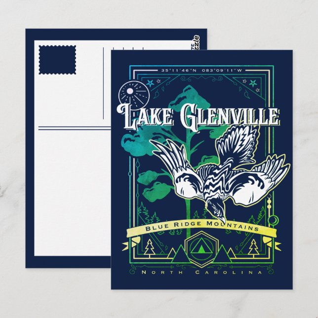 Carte Postale lac glenville carolina-nord geobird (Devant / Derrière)