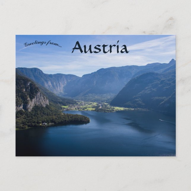 Carte Postale Lac Hallstatt Salzkammergut Autriche (Devant)