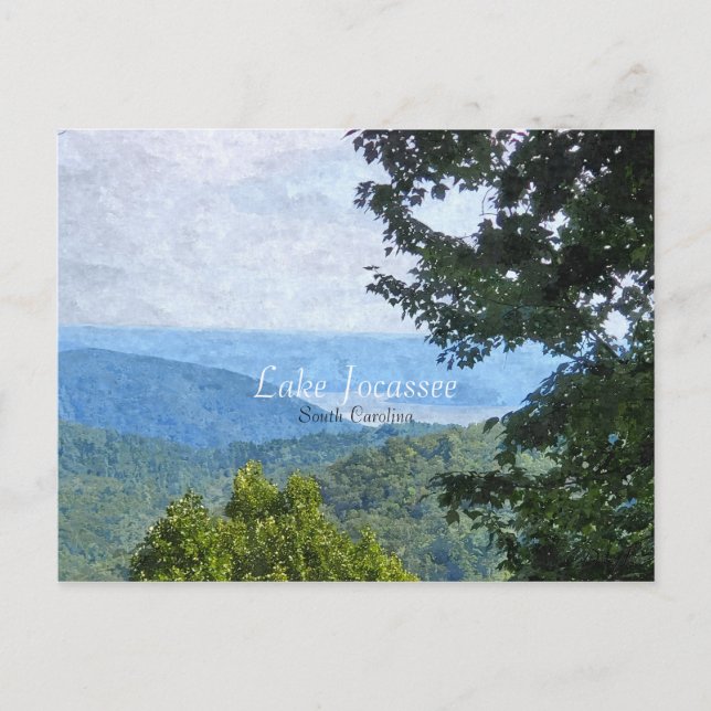 Carte Postale Lac Jocassee Caroline du Sud Beau Lac (Devant)