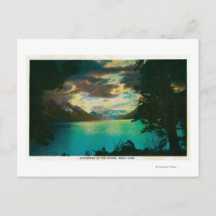 Carte Postale Lac Kenai, Alaska, collecte des tempêtes