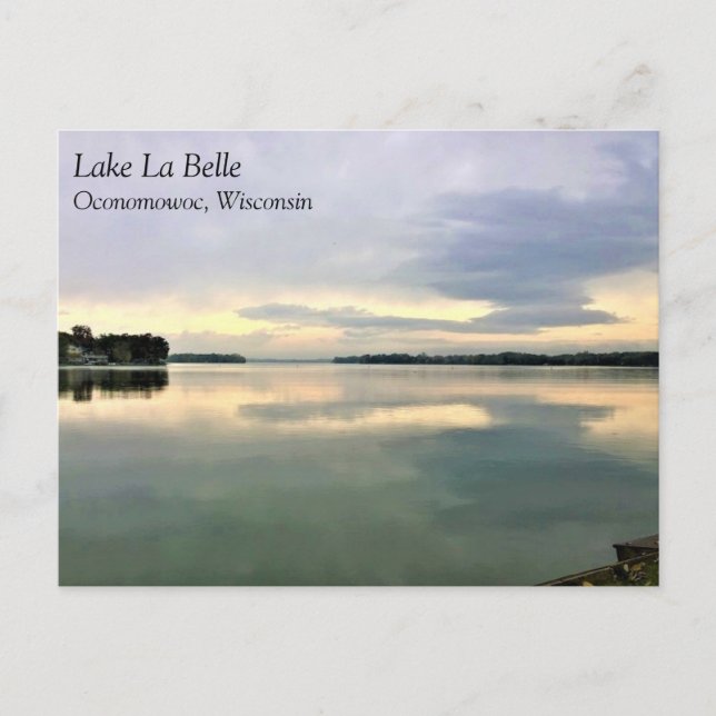 Carte Postale Lac La Belle, Oconomowoc, Wisconsin (Devant)