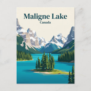 Carte Postale Lac Maligne Canada