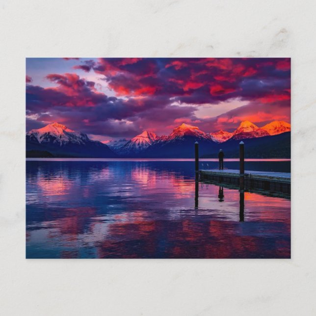 Carte Postale Lac McDonald, Montana (Devant)