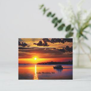 Carte Postale Lac Mendota, WI,