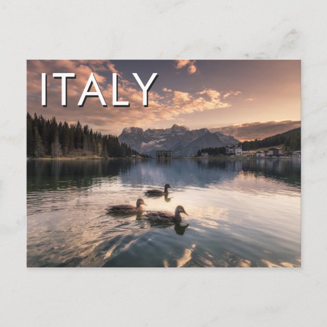 Carte Postale Lac Misurina|Dolomites, Italie (Devant)