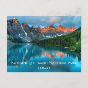 Carte Postale Lac Moraine Parc national Banff Alberta Canada