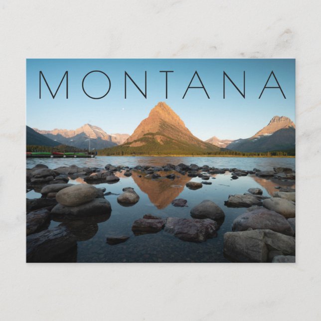Carte Postale Lac Mountain | Parc national du Glacier (Devant)