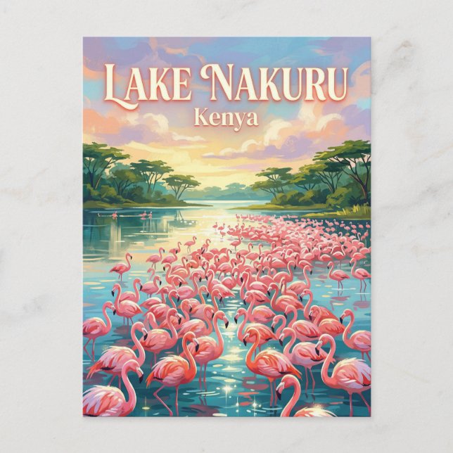Carte Postale Lac Nakuru Kenya (Devant)