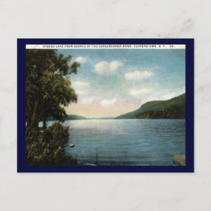 Carte Postale Lac Otsego, Cooperstown NY 1922 Vintage