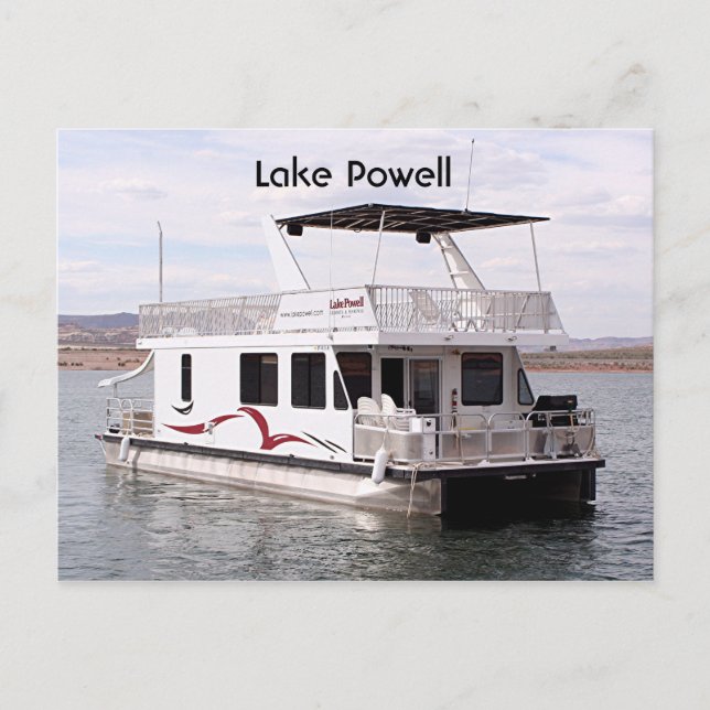 Carte Postale Lac Powell : Houseboat, Arizona, États-Unis 9 (Devant)