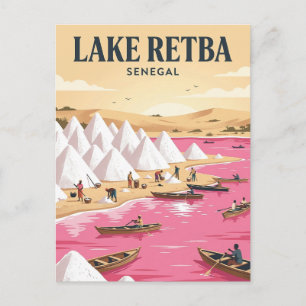 Carte Postale Lac Retba, Dakar, Dakar