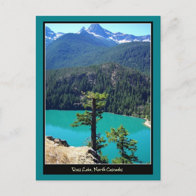 Carte Postale Lac Ross sur les cascades du nord, Washington (Devant)