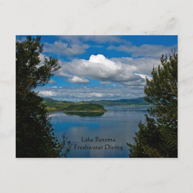 Carte Postale Lac Rotoma, Nouvelle-Zélande (Devant)