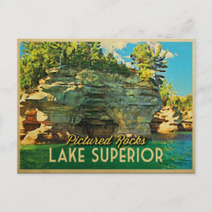 Carte Postale Lac Supérieur Pictures Rocks