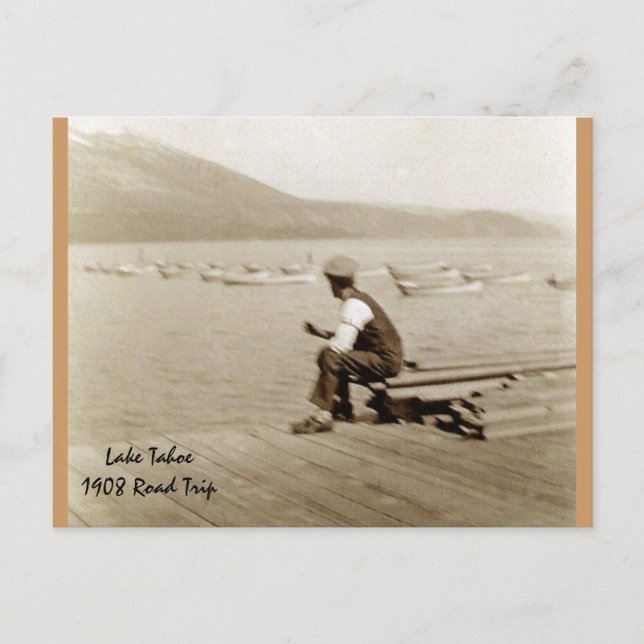 Carte Postale Lac Tahoe - 1908 (Devant)
