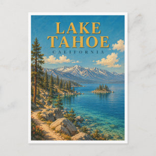 Carte Postale Lac Tahoe California Lac Alpin GeoSaga