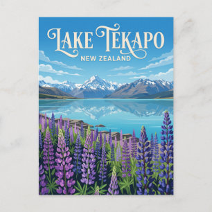 Carte Postale Lac Tekapo Nouvelle-Zélande