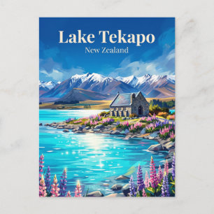 Carte Postale Lac Tekapo Nouvelle-Zélande
