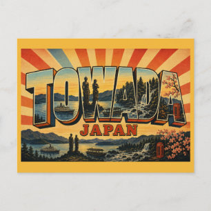 Carte Postale Lac Towada Japon Lac de caldeira Art vintage