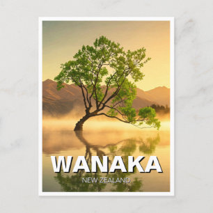 Carte Postale Lac Wanaka Tree Nouvelle-Zélande Voyages
