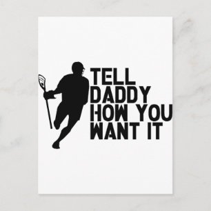 Carte Postale Lacrosse Lax Daddy
