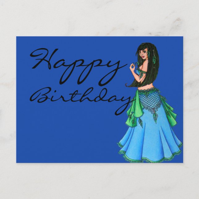 Carte Postale Lacy Belly Dancer (Devant)