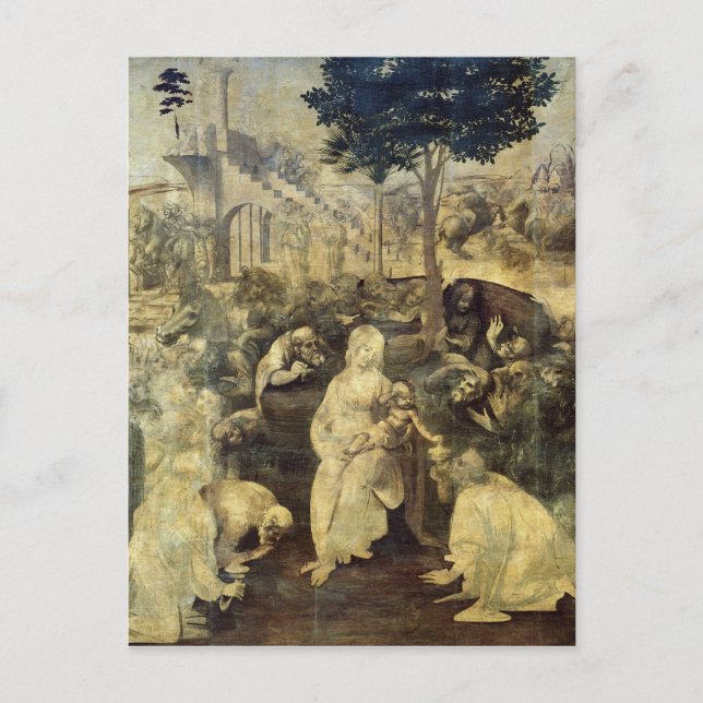 Carte Postale L'Adoration des Mages, 1481-2 (Devant)