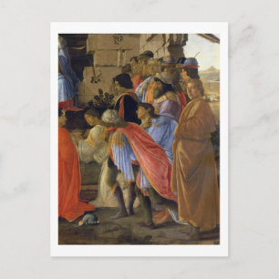 Carte Postale L'Adoration des Mages, détail de la représentation