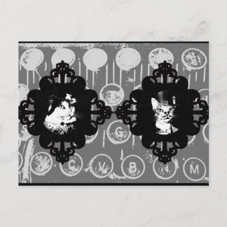 Carte Postale Lady Abigail et Sir Oswin Cat Postcard