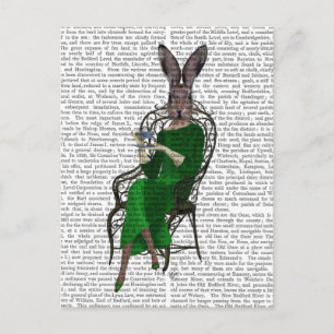 Carte Postale Lady Bella Rabbit Taking Tea 2