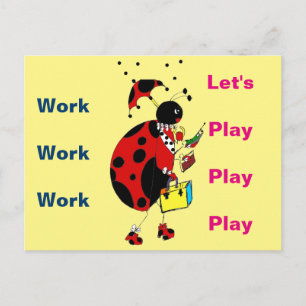 Carte Postale Lady Bug
