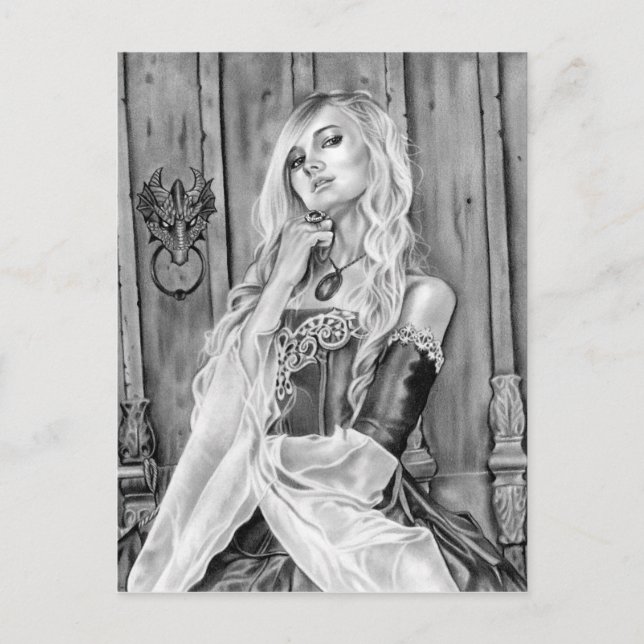 Carte postale Lady de schéma (Devant)