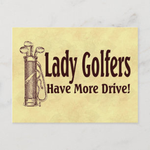 Carte Postale Lady Golfers