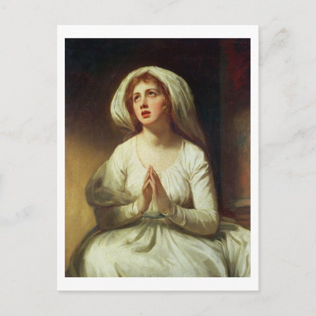 Carte Postale Lady Hamilton Prier (Devant)