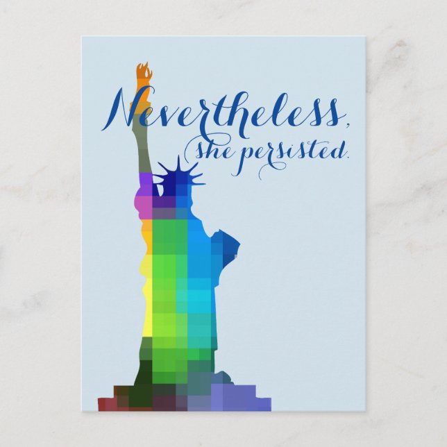 Carte Postale Lady Liberty Persiste (Devant)
