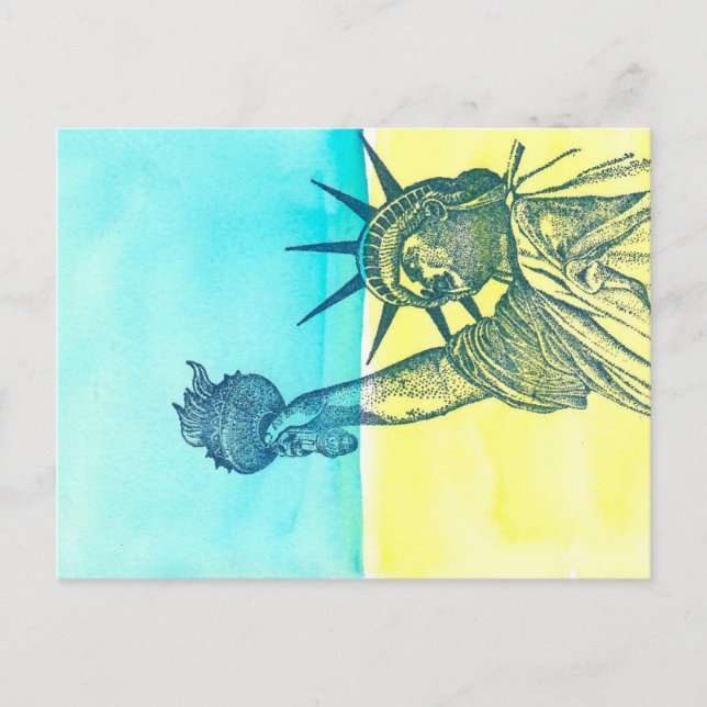 Carte Postale Lady Liberty pour l'Ukraine (Devant)