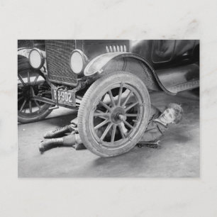 Carte Postale Lady Mechanic, 1920
